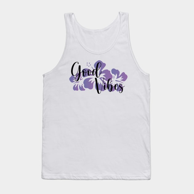 good vibes summer purple Tank Top by JDP Designs